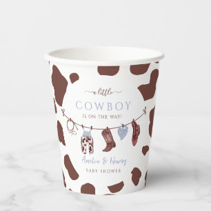 Cowboy Wild West Rodeo Western Boy Baby shower Papieren Bekers