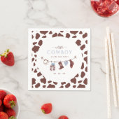 Cowboy Wild West Rodeo Western Boy Baby shower Servet (Insitu)
