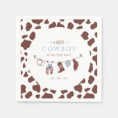 Cowboy Wild West Rodeo Western Boy Baby shower Servet (Voorkant)