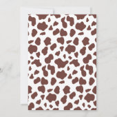 Cowboy Wild West Rodeo Western rood Baby shower Kaart (Achterkant)