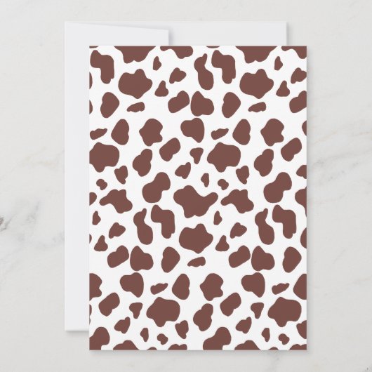 Cowboy Wild West Rodeo Western rood Baby shower Kaart (Achterkant)