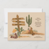 Cowboy Wild West Rustic Fun Verjaardag Magnetische Uitnodiging (Voorkant)