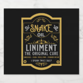 Cowboy Wild West Snake olie Likeurfles Etiket (Enkel label)