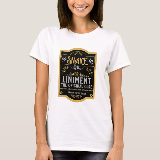 Cowboy Wild West Snake olie T-shirt (Voorkant)