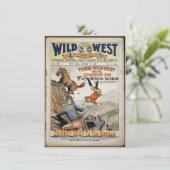 Cowboy Wild West Toevoegen Boy's Details Verjaarda Kaart (Staand voorkant)