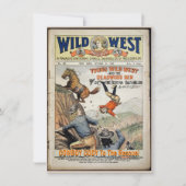 Cowboy Wild West Toevoegen Boy's Details Verjaarda Kaart (Voorkant)