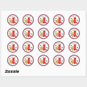 Cowboy Wild West Verjaardag Stickers (Vel)