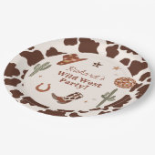 Cowboy Wild West verjaardagsfeestje voor jongens Papieren Bordje (Gekanteld)