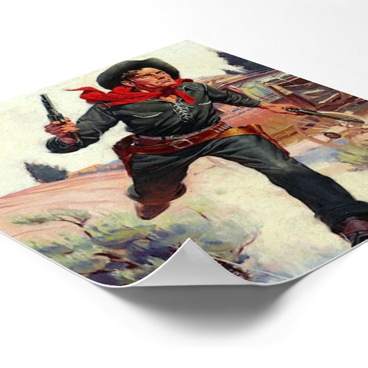 Cowboy Wild West Vintage Poster (Hoek)