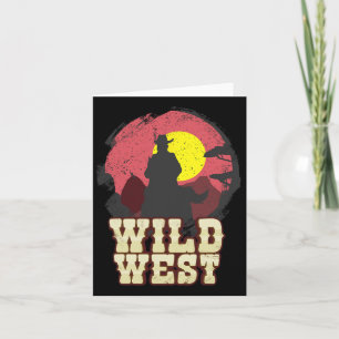 Cowboy Wild West Western Country Zadel Cadeau  Kaart