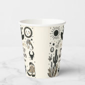 Cowboy Wild Western Eerste Rodeo Eerste Verjaardag Papieren Bekers (Links)