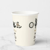 Cowboy Wild Western Eerste Rodeo Eerste Verjaardag Papieren Bekers (Rechts)