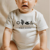 Cowboy Wild Western Eerste Rodeo Eerste Verjaardag Romper