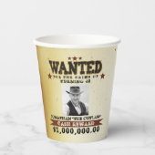 Cowboy wilde Poster verjaardag Papieren Bekers (Voorkant)