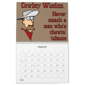 Cowboy Wisdom Kalender (Mar 2026)
