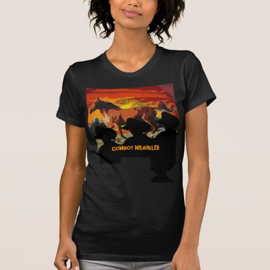 Cowboy Wrangler T-shirt (Voorkant)