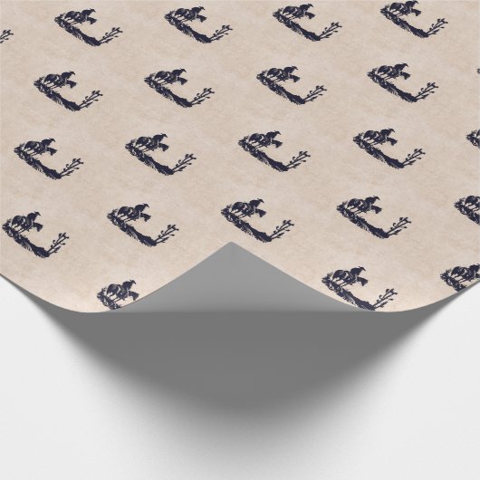 Cowboy wrapping Paper Cadeaupapier (Hoek)