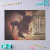 Cowboy zegent Western Man Bronco Horse Tissuepapier (Craft)