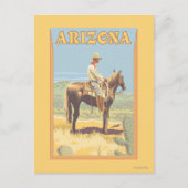 Cowboy (zijdelings Uitzicht) Arizona Briefkaart (Voorkant)