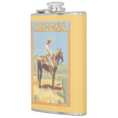 Cowboy (zijdelings Uitzicht) Arizona Heupfles (Links)