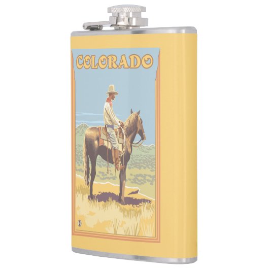 Cowboy (zijdelings Uitzicht) Colorado Heupfles (Links)