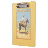 Cowboy (zijdelings Uitzicht) Colorado Klembord (Links)