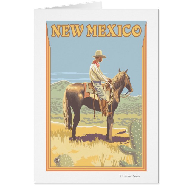 Cowboy (zijdelings Uitzicht) Nieuw Mexico (Voorkant)