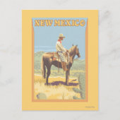 Cowboy (zijdelings Uitzicht) Nieuw Mexico Briefkaart (Voorkant)