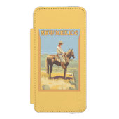 Cowboy (zijdelings Uitzicht) Nieuw Mexico Incipio iPhone Portemonnee Hoesje (Voorkant Agenda)