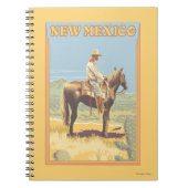 Cowboy (zijdelings Uitzicht) Nieuw Mexico Notitieboek (Voorkant)