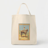 Cowboy (zijdelings Uitzicht) Nieuw Mexico Tote Bag (Voorkant)