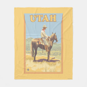 Cowboy (zijdelings Uitzicht)Utah Fleece Deken