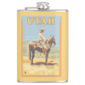 Cowboy (zijdelings Uitzicht)Utah Heupfles (Voorkant)