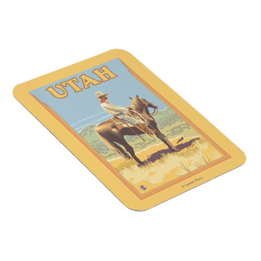 Cowboy (zijdelings Uitzicht)Utah Magneet (Rechterzijde)