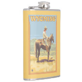 Cowboy (zijdelings Uitzicht) Wyoming Heupfles (Rechts)