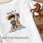 Cowboy zoals mijn vader Schattigee Pony Kinder Shirts