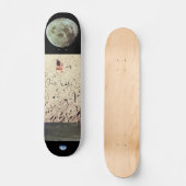 Cowboyanapolis 500 Space Race Wooden Ticket Persoonlijk Skateboard (Voorkant)