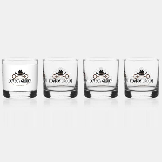 cowboybroek whisky glas (Achterkant)