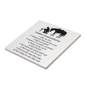 Cowboygeboden Tegeltje (Zijkant)