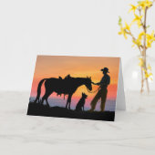 COWBOYGEZELLEN KAART (Gele Bloem)