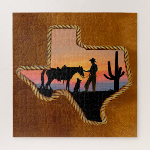 COWBOYGEZELLEN LEGPUZZEL