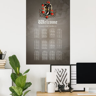 Cowboyharten: Een gedicht van laarzen en bloemen Poster