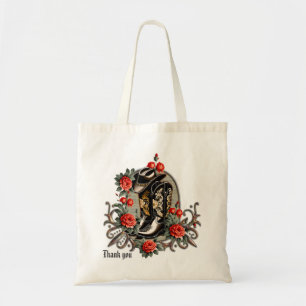 Cowboyharten: een gedicht van laarzen en bloemen. tote bag