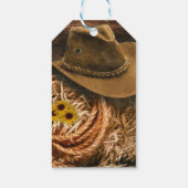 Cowboyhoed Cadeaulabel (Achterkant)
