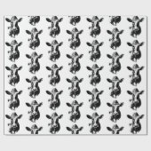 Cowboyhoed Cow Western Farm Ranch Stijl Cadeaupapier (Vlak)