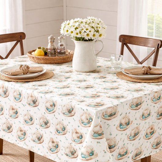 Cowboyhoeden Turquoise Accenten Tafelkleed