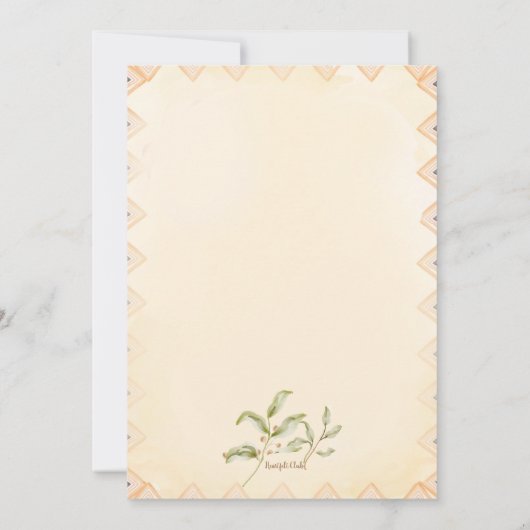 Cowboyhoeden uitnodiging (Achterkant)