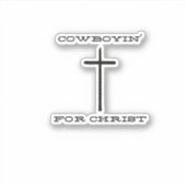 Cowboyin' for Christ Sticker (Voorkant)