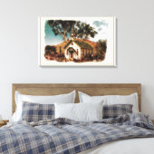 Cowboykerk Canvas Afdruk (Insitu (Slaapkamer))