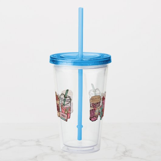cowboykoffietijd acryl drinkbeker (Rechts)